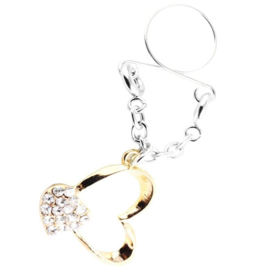 BDSM Dangling Heart Clip-on Nipple Jewelry, gallery view 3