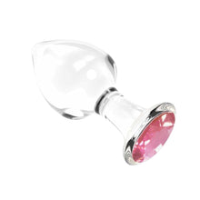 Lade das Bild in den Galerie-Viewer, Glas-Buttplug mit Schmucksteinen, 4er-Set, BDSM
