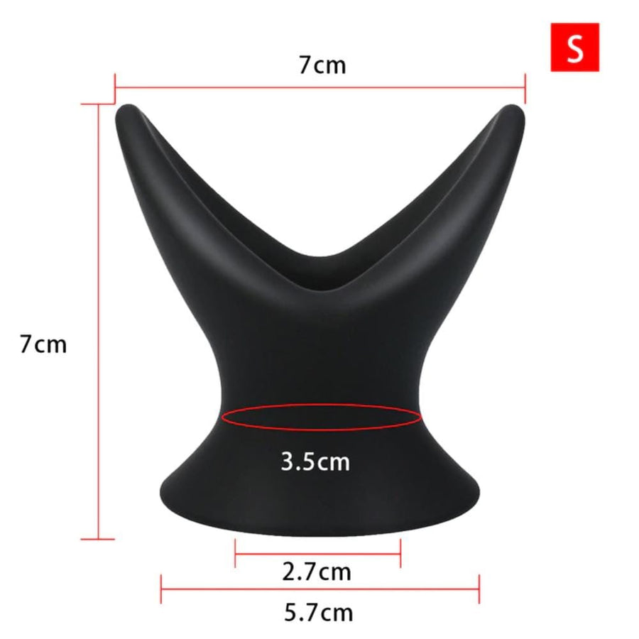 V-Shaped Silicone Hollow Butt Plug, gallery view 7