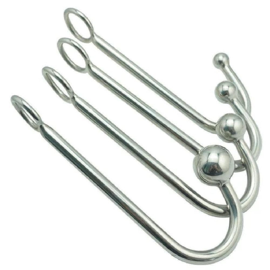 Stainless-Steel Various Bead Sizes Anal Hook 9 Inches Long, gallery view 6