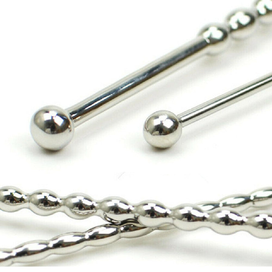 Curved Metal Penis Stretching Plug BDSM, gallery view 3