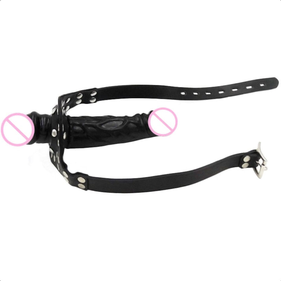 Couple's Double Ended Dildo Gag BDSM, gallery view 4