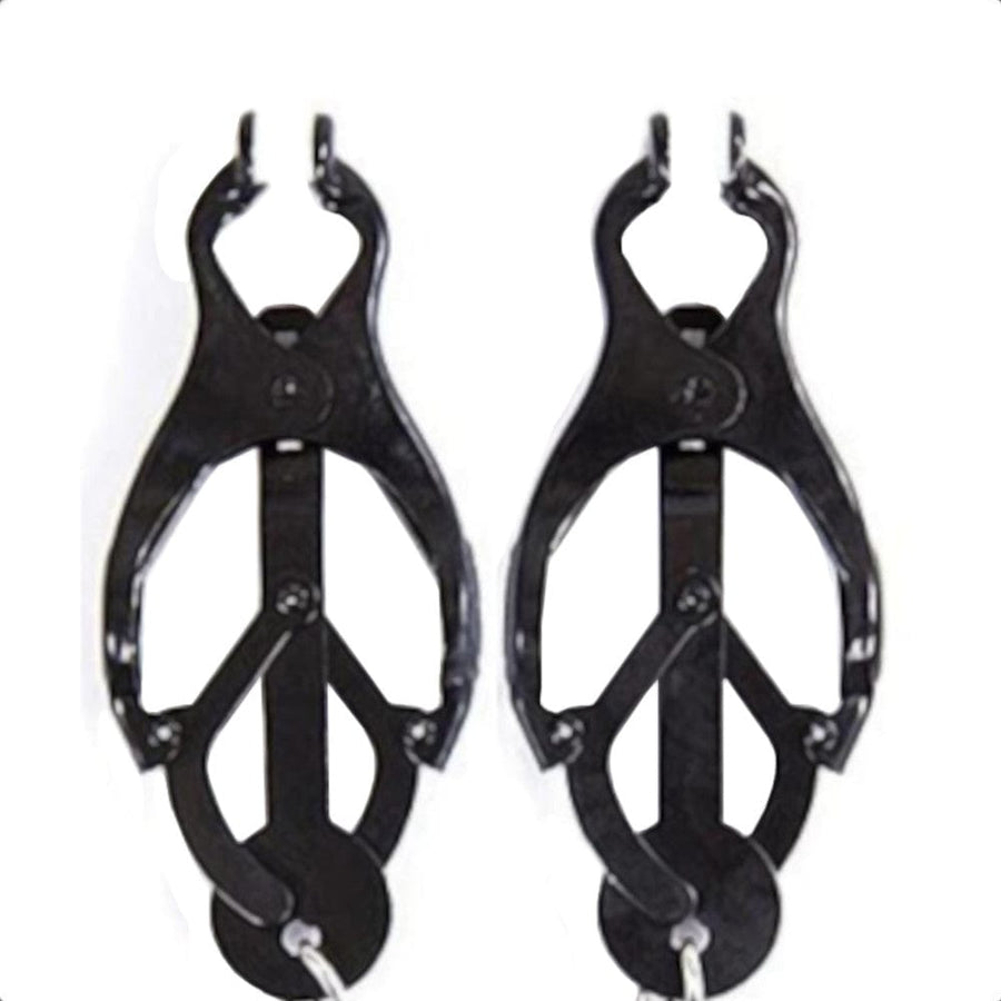 BDSM The New Black Butterfly Nipple Clamps With Chain, gallery view 5