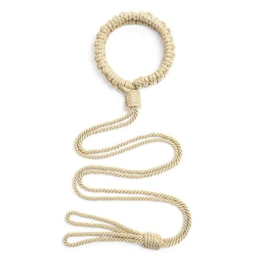 Natural Cotton Rope Bondage Collar, gallery view 3