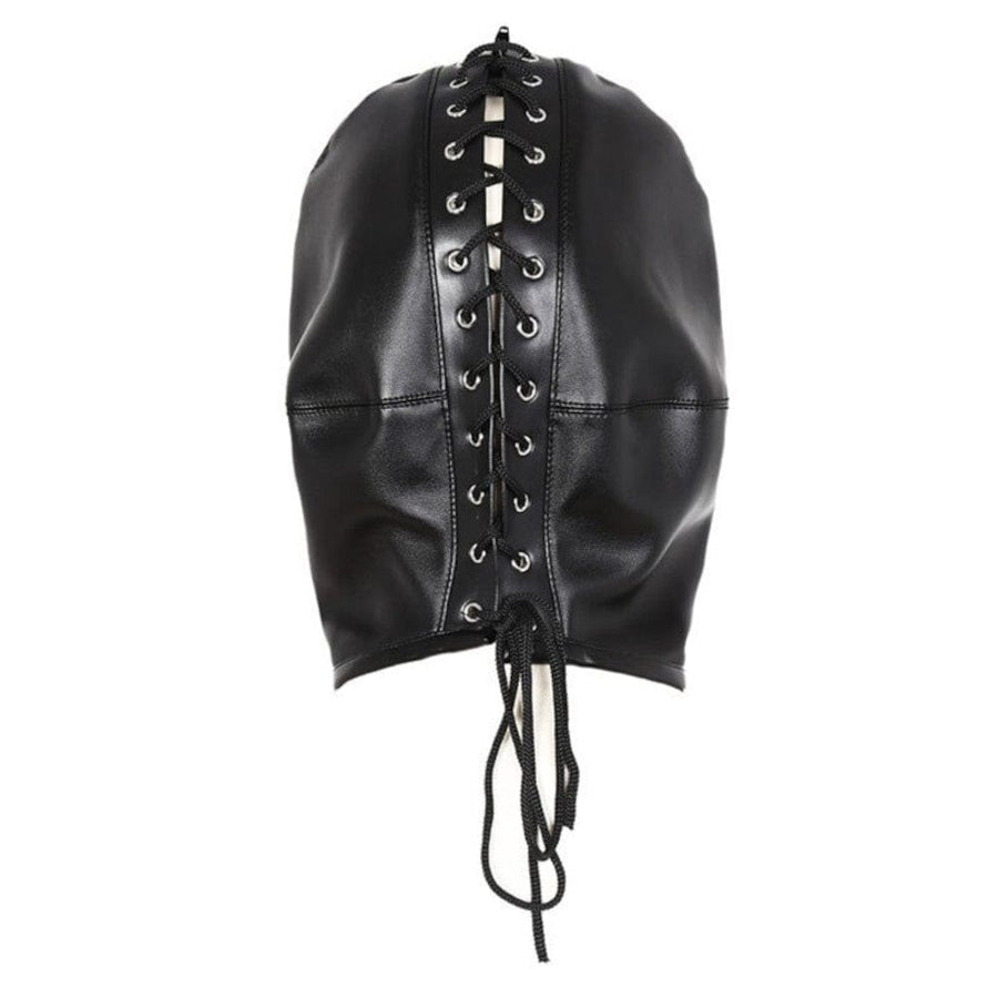 Full Leather Sensory Deprivation Hood BDSM, gallery view 5