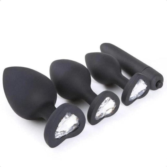Silicone Anal Training Kit With Extra Vibrator 4pcs BDSM product view