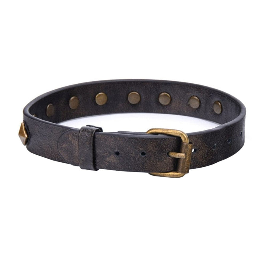 Genuine Vintage Leather Sub Collar, gallery view 4