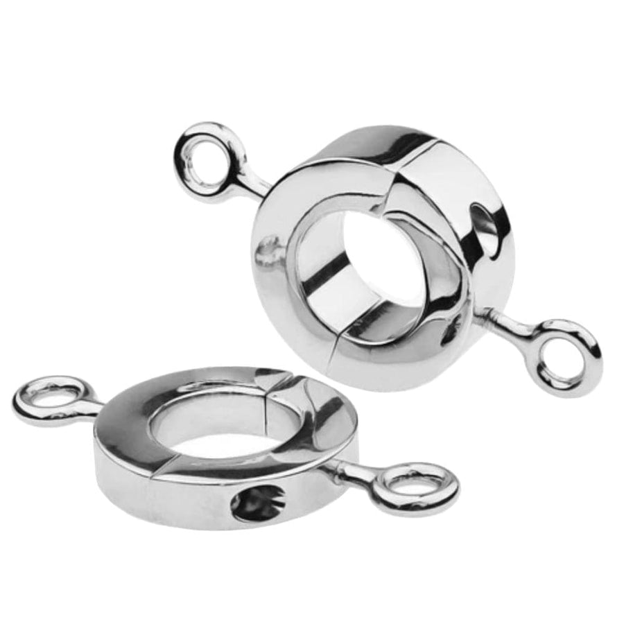 Metallic Testicle Stretcher Weights BDSM, gallery view 4