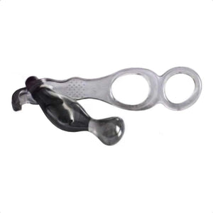 Dual Choke Cock Ring With Anal Stimulator BDSM