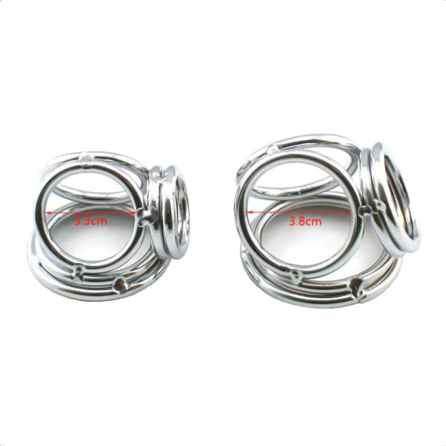 Bondage Stretcher Metal Cock and Ball Ring BDSM, gallery view 5