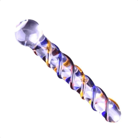 Twirling Sensations 7 Inch Glass Dildo BDSM product view