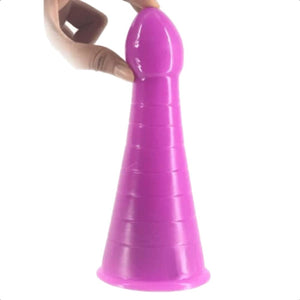 Großer, böser, kegelförmiger Analdildo BDSM