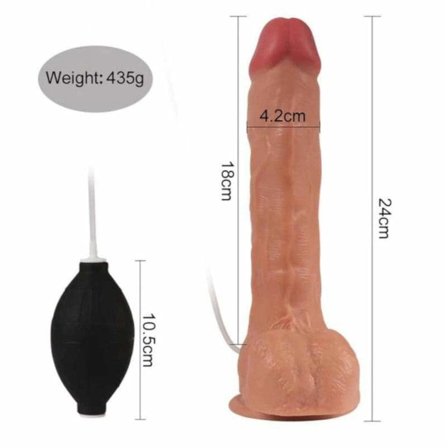 Realistic 9 Inch Squirting Dildo With Suction Cup BDSM, gallery view 6