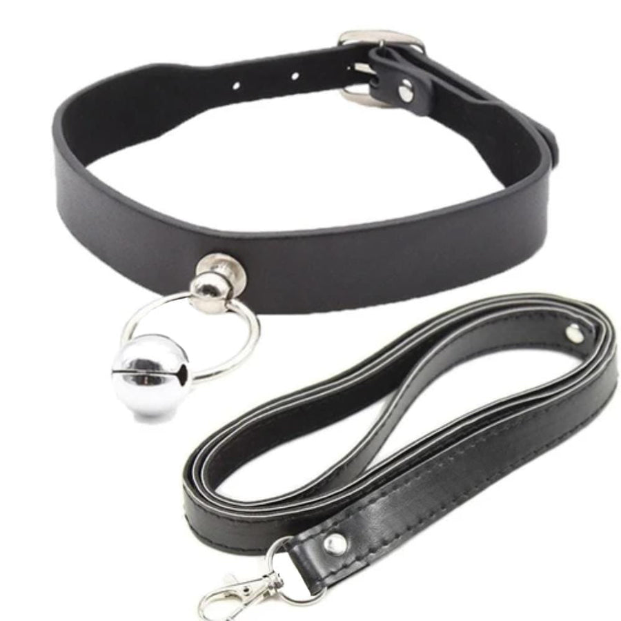 Faux Leather Puppy Play Collar, gallery view 3