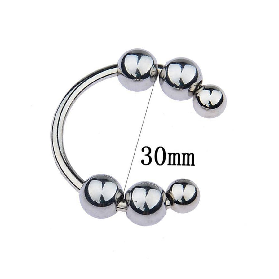 Beaded Stainless Glans Ring BDSM, gallery view 16