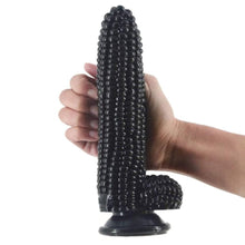 Load image into Gallery viewer, Realistic Black Corn Dildo With Suction Cup BDSM
