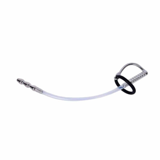 Stainless Steel and Rubber Penis Plug BDSM product view