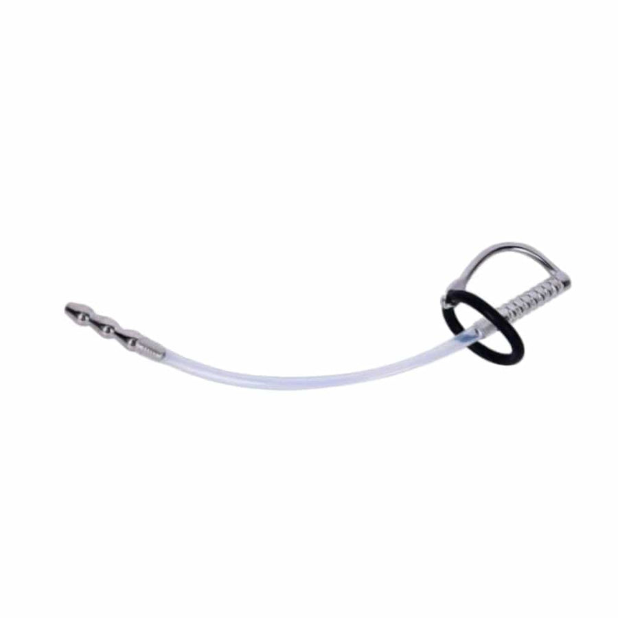 Stainless Steel and Rubber Penis Plug BDSM product view