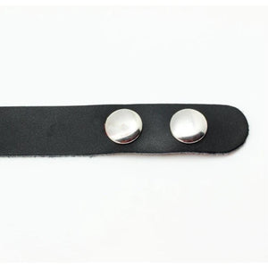 Jewel Encrusted Slut Leather Choker