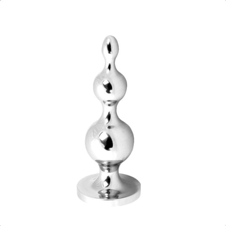 Electro Shock Beaded Metal Butt Plug product view