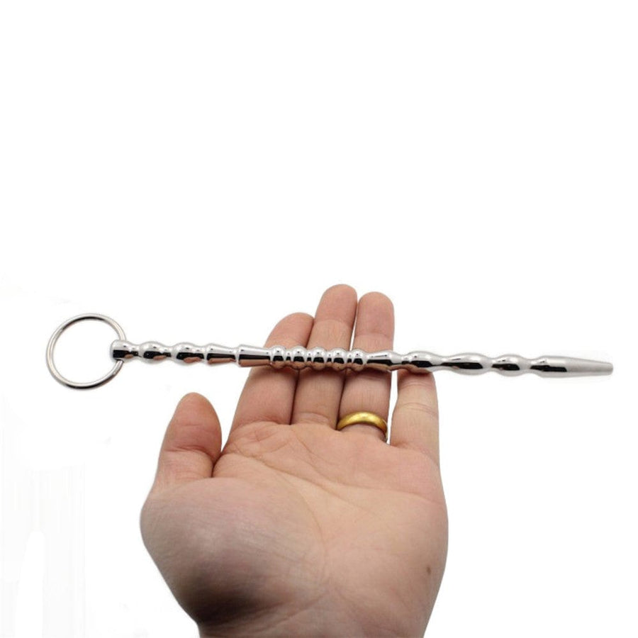 BDSM Stainless Beaded Urethral Play Penis Wand, gallery view 4
