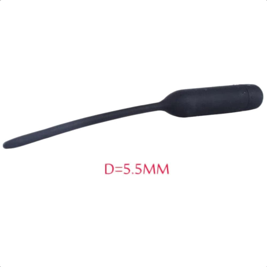 Silicone Vibrating Smooth Penis Plug, gallery view 5