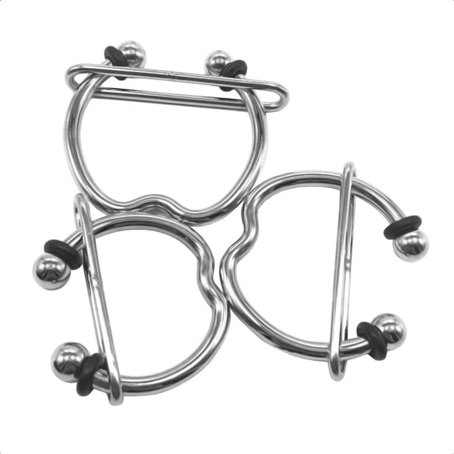Adjustable Bondage Stainless Steel Cock Ring, gallery view 6