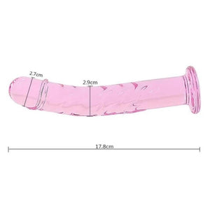 Glassy Bestie Kristallrosa Dildo BDSM