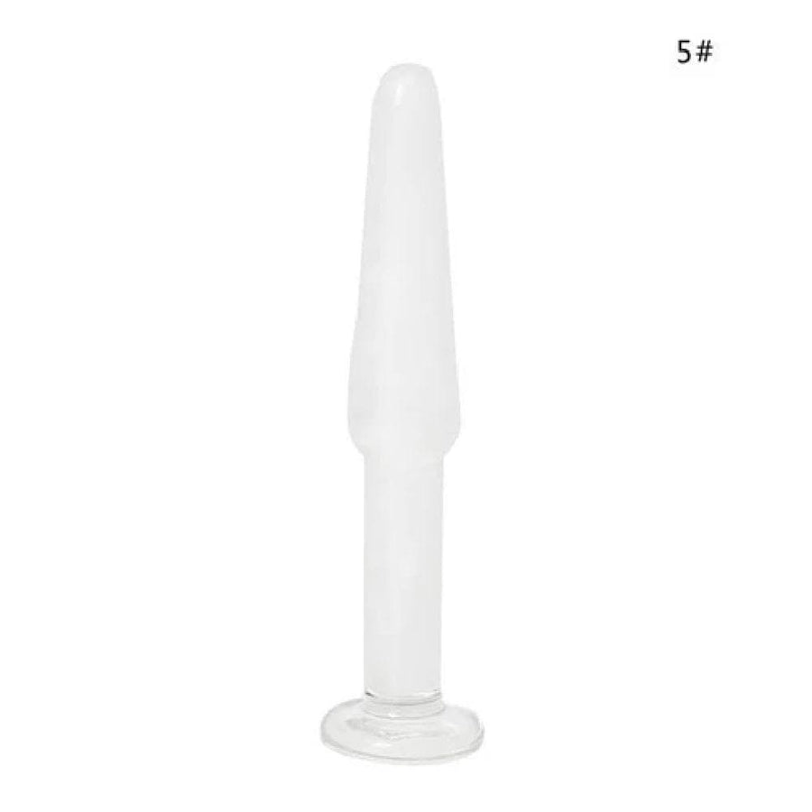 7 Styles Crystal Glass Stimulator Plug bdsm, gallery view 6
