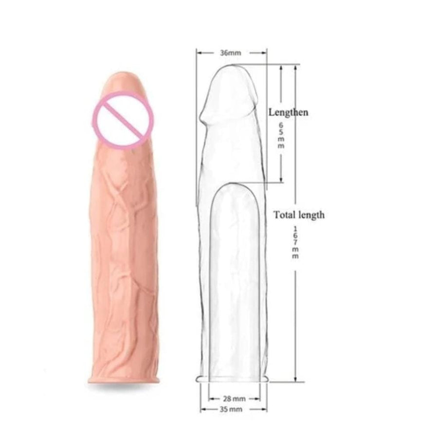 Super Elastic Lifelike Cock Extensions BDSM, gallery view 6