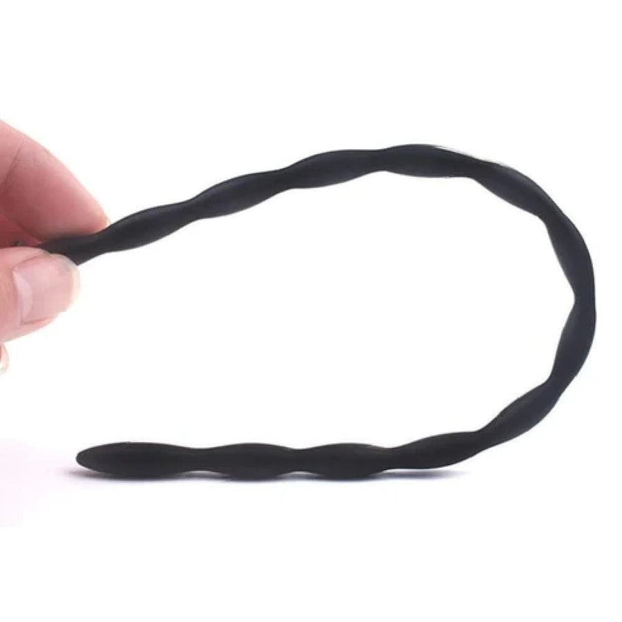 Long Black Silicone Urethral Sounds Set BDSM, gallery view 4