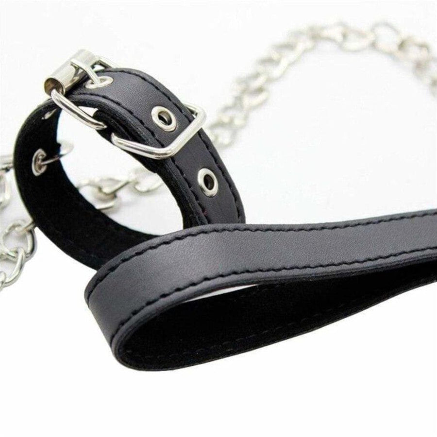 Bondage Games Leather Dick Ring Leash BDSM, gallery view 5