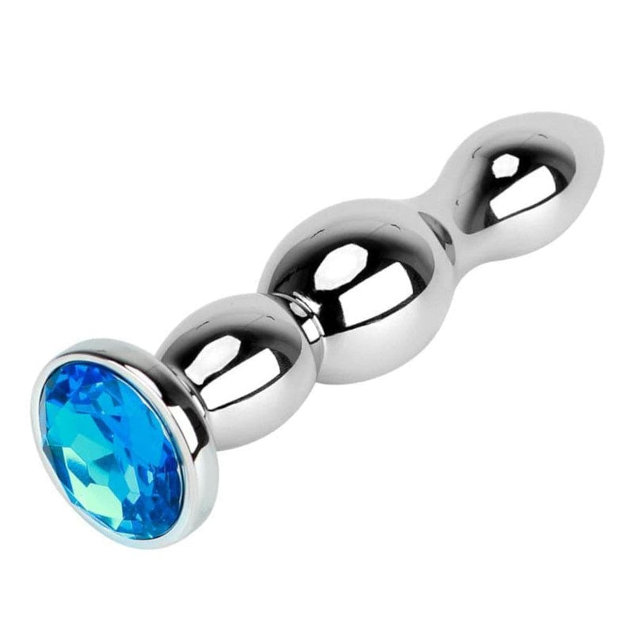 Stainless Tower Jeweled Butt Plug BDSM, gallery view 4