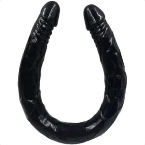 Gode ​​double noir flexible de 22 pouces BDSM