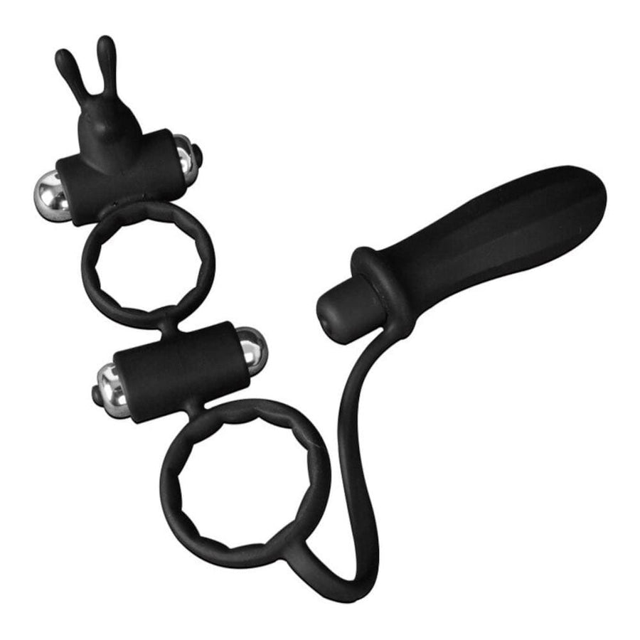 Pure Delight Cock Ring With Anal Stimulator BDSM, gallery view 5