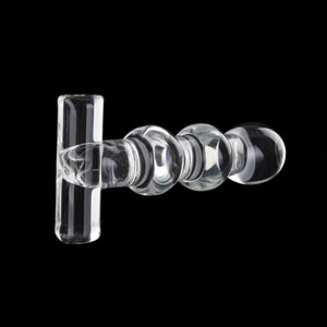 Beaded T-Shaped Crystal 5 Inch Clear Dildo BDSM