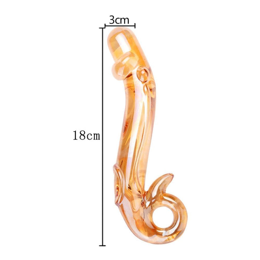 Golden Dragon Glass Dildo BDSM, gallery view 6