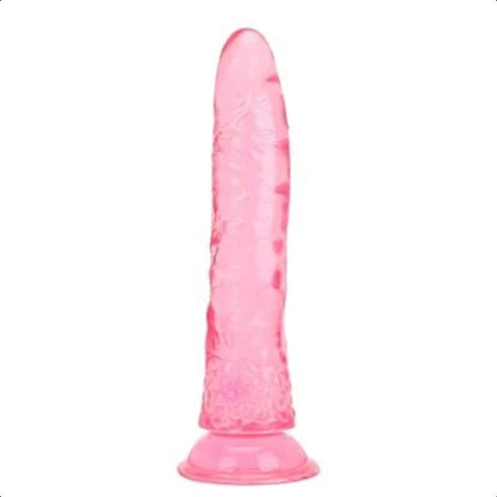 Ribbed Dong 8 Inch Dildo With Suction Cup BDSM