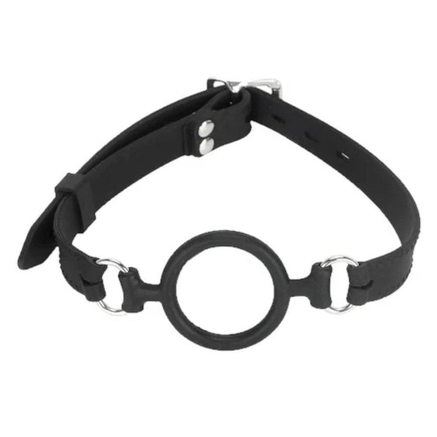 Black Silicone Ring Gag BDSM product view