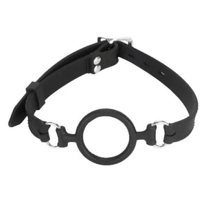 Black Silicone Ring Gag BDSM