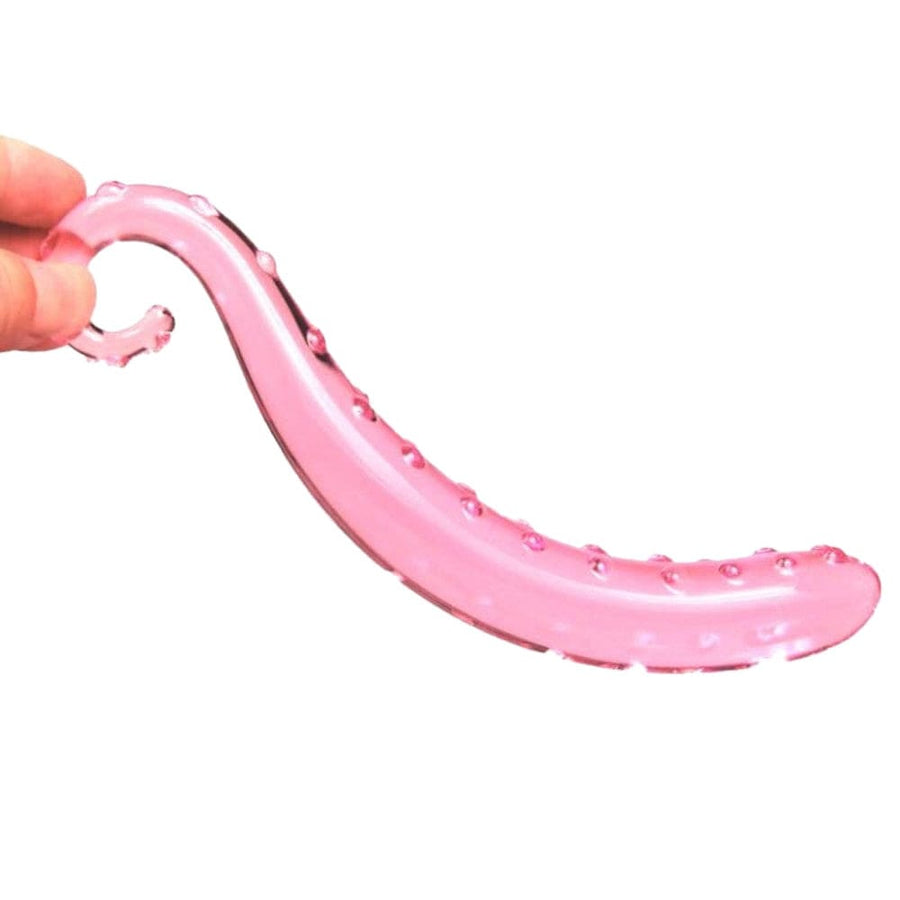 Pink Glass Octopus Tentacle Dildo BDSM, gallery view 2