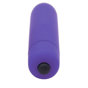 Purple Rose Metal Butt Plug and Vibrator BDSM