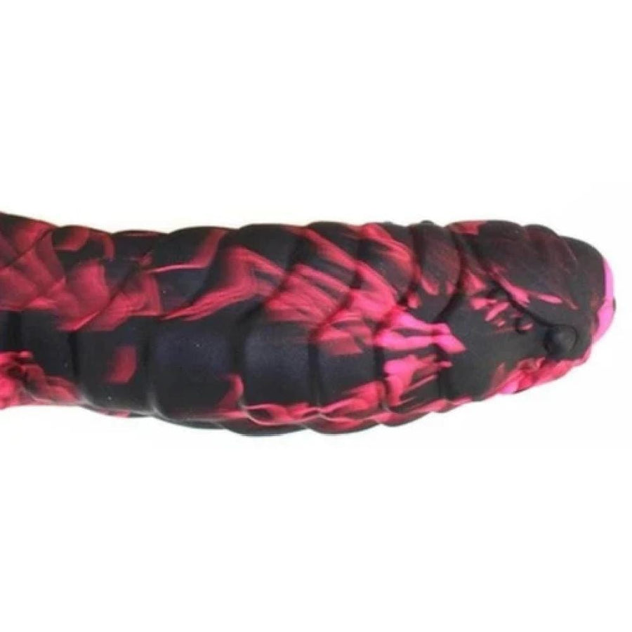 Dragon Scale 7 Inch Dildo With Balls and Suction Cup, gallery view 5
