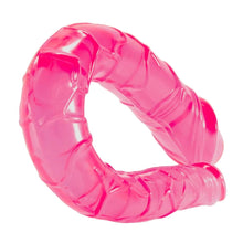 Load image into Gallery viewer, Double-Headed Colored Jelly Pink Dildo BDSM
