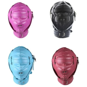 Masque gothique en cuir S&amp;M BDSM