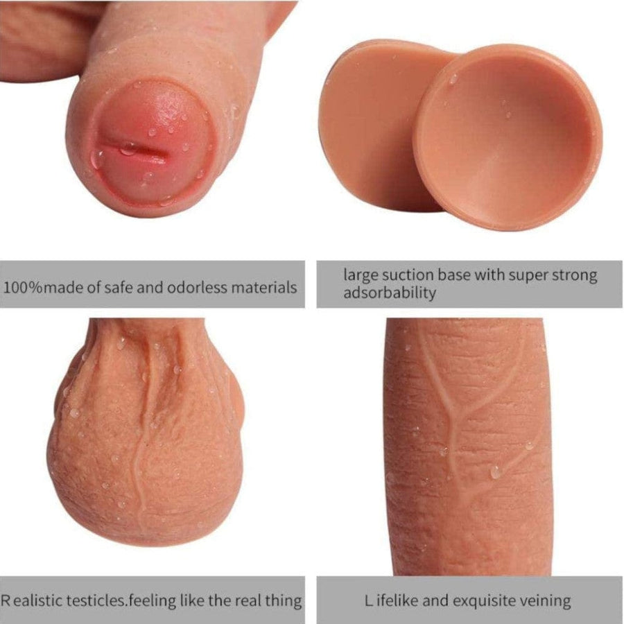 Realistic 8 Inch Dildo With Foreskin BDSM, gallery view 4