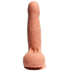 Realistischer 8-Zoll-Dildo mit Vorhaut BDSM