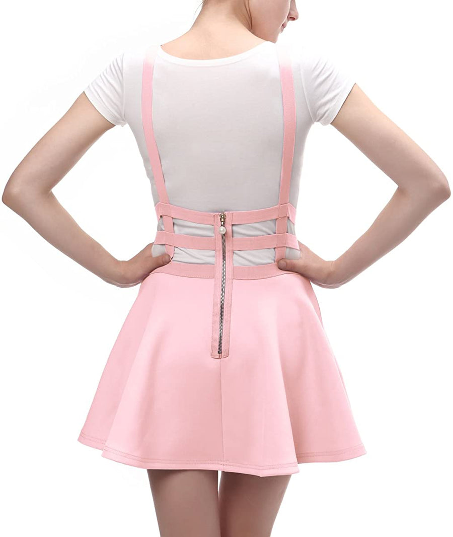 Sissy Set Elastic Waist Pleated Short Braces Skirt, gallery view 2