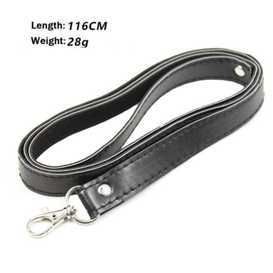 Faux Leather Puppy Play Collar, gallery view 7