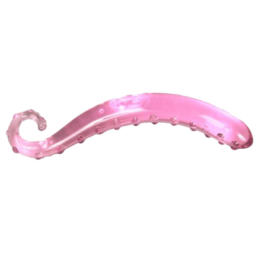 Pink Glass Octopus Tentacle Dildo BDSM, gallery view 3